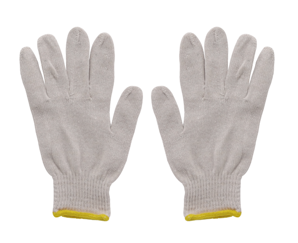 Blanco Par Guantes Multiuso Algodon