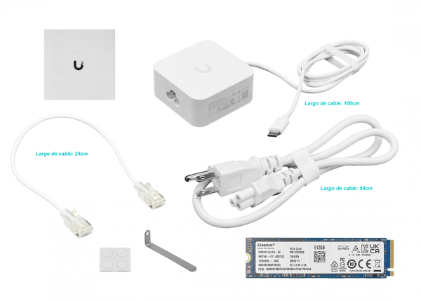 UBIQUITI 1-2500 4-2500 NVMe M.2 SSD-512GB BTE UniFi Gateway inc-5V - Imagen 6