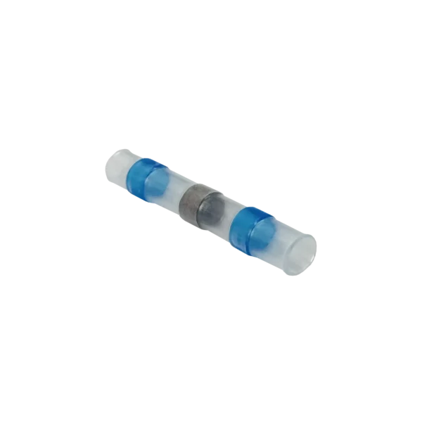 1,5-2,5mm2 Azul Conector Soldable Termosellado IP68 40x4,5mm 16-14AWG