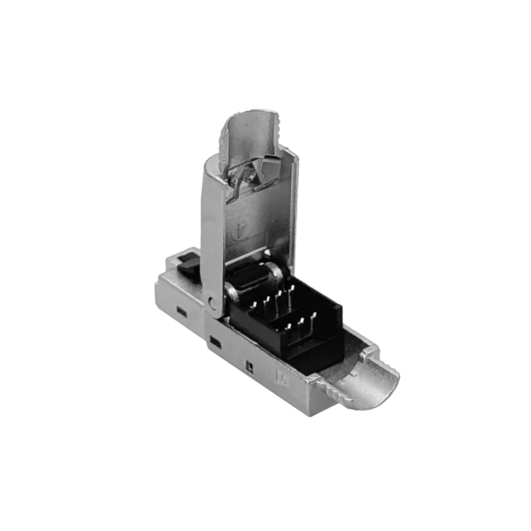 RJ45 Macho Blindado FTP Auto-Punchable Cat6 Unifilar Conector Metalico