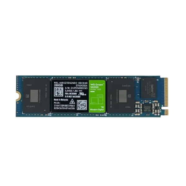 WESTERNDIGITAL 250GB NVMe M.2 2400-900mb/s M.2 SSD Solido WDS250G2G0C