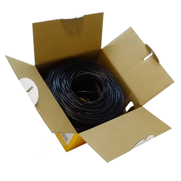 DAHUA 305m Ext Cat6 Negro AWG23 Cable UTP Unifilar Cobre PFM920-6U