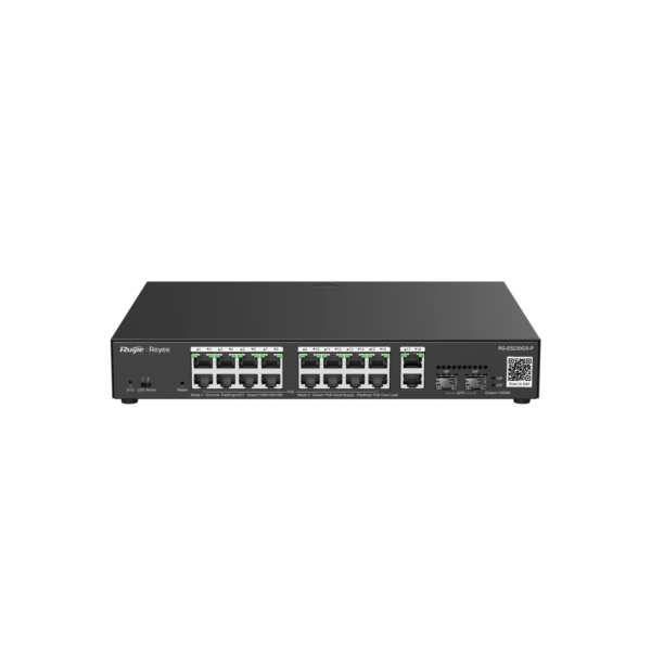 REYEE SWITCH CLOUD MANAGED ADMIN L2 16 PUERTOS GIGA POE 250W 2 PUERTOS GIGA 2 SFP