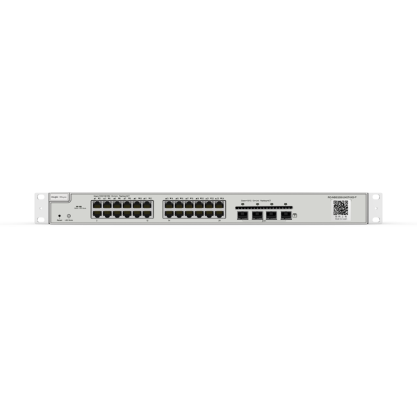 REYEE SWITCH CLOUD MANAGED ADMIN L2 24 PUERTOS GIGA POE 370W 4 SFP+ 10G