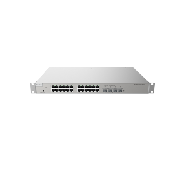 REYEE SWITCH CLOUD MANAGED ADMIN L3 24 PUERTOS GIGA POE 370W  4 SFP