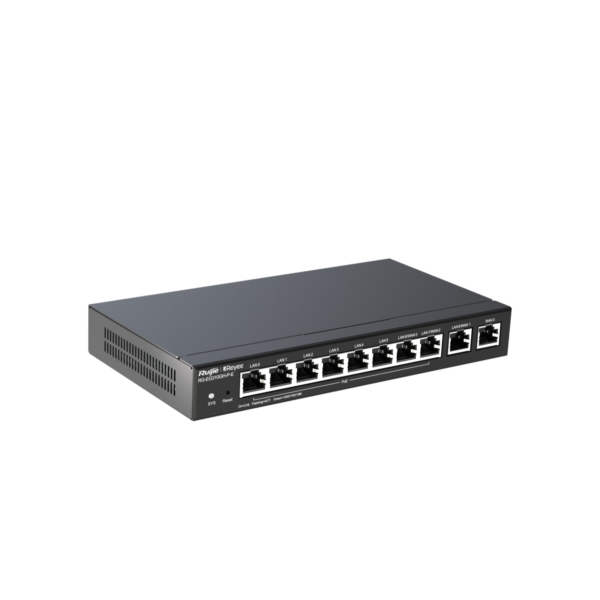 REYEE ROUTER CLOUD MANAGED 350 USUARIO MULTI WAN,  1 WAN GIGA, 1 LAN/WAN 2 LAN/WAN GIGA POE AF/AT , 6 LAN GIGA POE 100-240V AC,