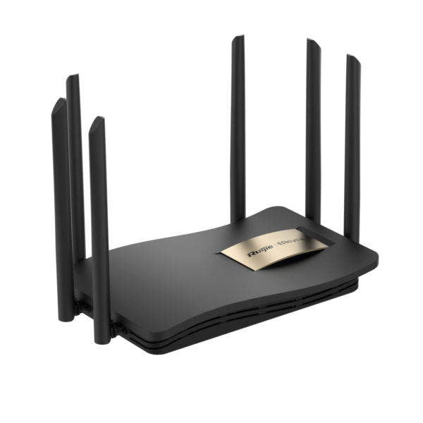 REYEE ROUTER HOME MESH. REYEE HOME APP, DUAL BANDA 2.4 GHZ: 400 MBPS 5 GHZ: 867 MBPS 1 WAN GIGA 3 LAN GIGA DC 12V/1.5A