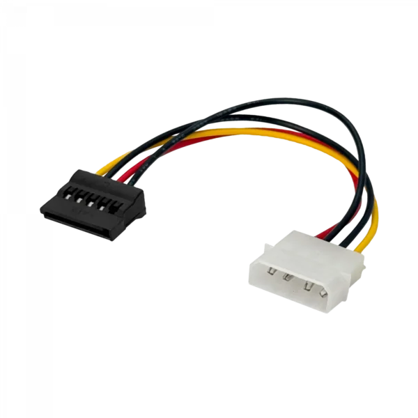 1-MOLEX-M 1-SATA-H Cable de poder 15cm