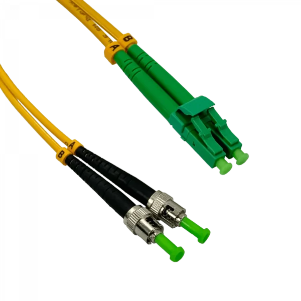 1mt LC/APC-ST/APC MonoModo SM Duplex Jumper Cable Fibra 9/125um 3mm