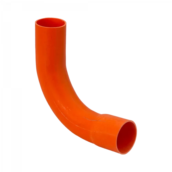 40mm Codo PVC para Tubo Naranjo Certificacion SEC