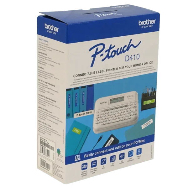 BROTHER QWERTY Rotuladora no-USB TZ3,5-18mm inc/6-AA opcion/fuente-12V