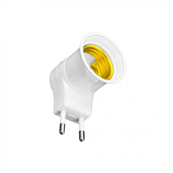 Soquete E27 enchufe nacional macho con interruptor req-Ampolleta - Imagen 2