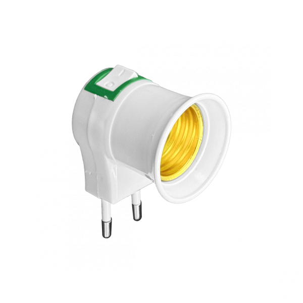 Soquete E27 enchufe nacional macho con interruptor req-Ampolleta - Imagen 4