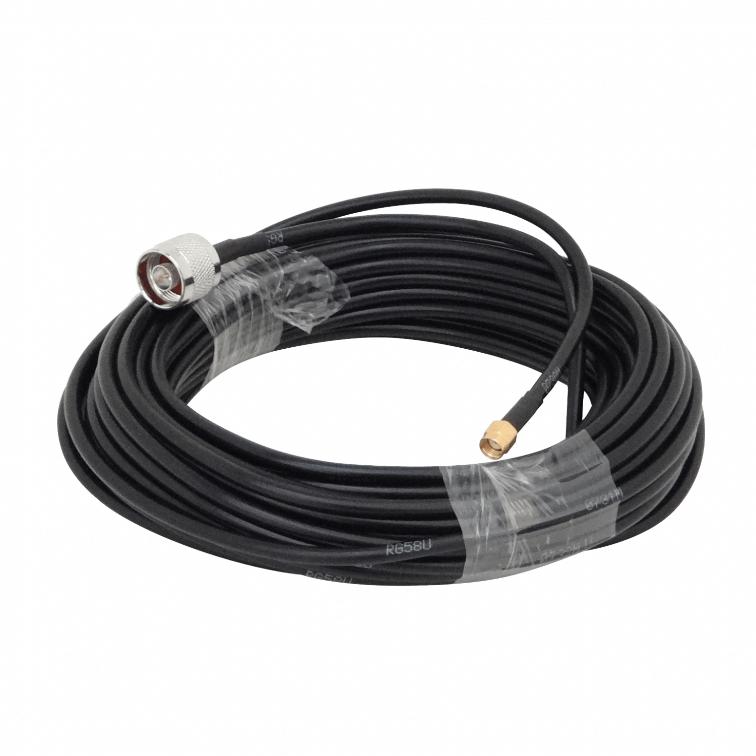 15mt RPSMA-Macho N-Macho LMR195 Cable Coaxial Negro