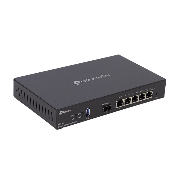 TP-LINK 1-SFP-WAN/LAN 5-1000 WAN/LAN USB-WAN Omada Router inc-12V/1A ...