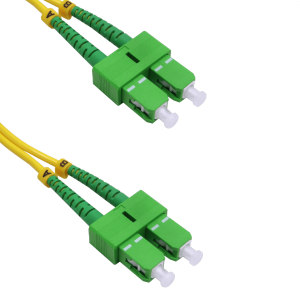 1mt SC/APC-SC/APC MonoModo SM Duplex Jumper Cable Fibra 9/125um LSZH