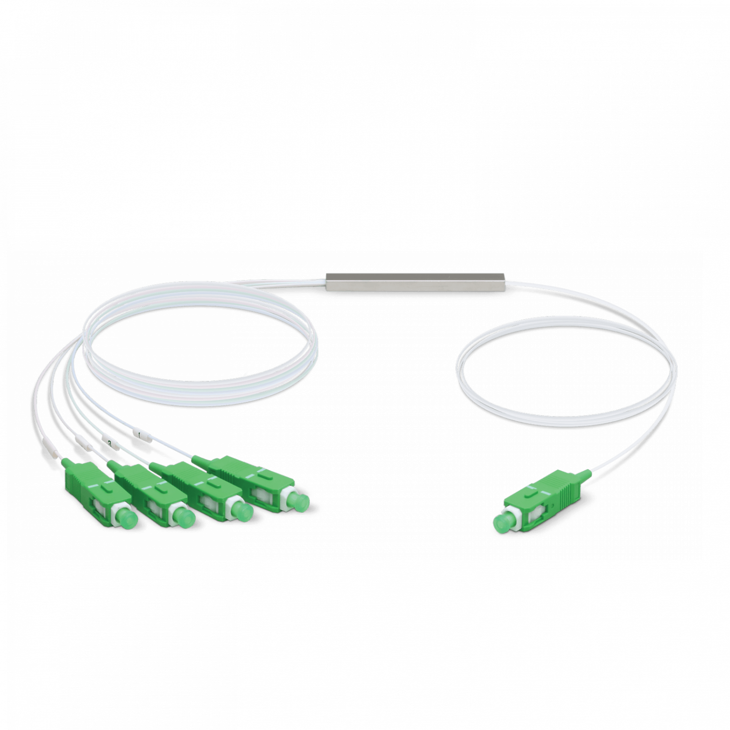 UBIQUITI 1x4 SC/APC Divisor PLC p/GPON 3mt 150+150cm 0,9mm 1260-1650nm