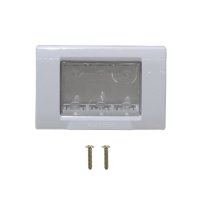 KALOP Tapa Exterior Porta 3-Modulos Gris IP55 3-Puestos Sigma KL42403