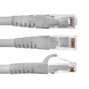 LINKMADE 4un 60cm CAT6 GRIS LSZH Cable Patch inyectado Multif 4x0,6mt