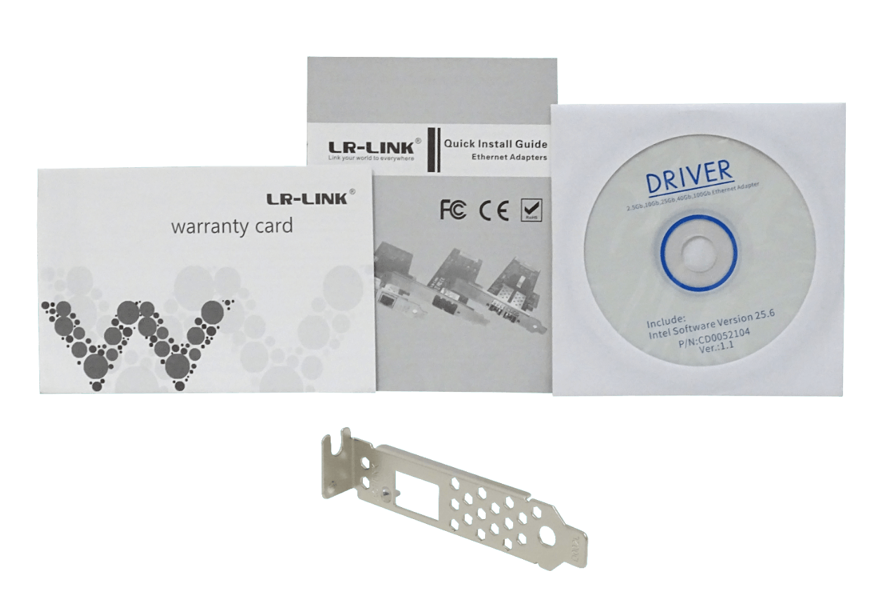 LRLINK PCIe-x8 1-SFP+10G NIC LREC9801BF Tarjeta Intel82599 p/Servidor