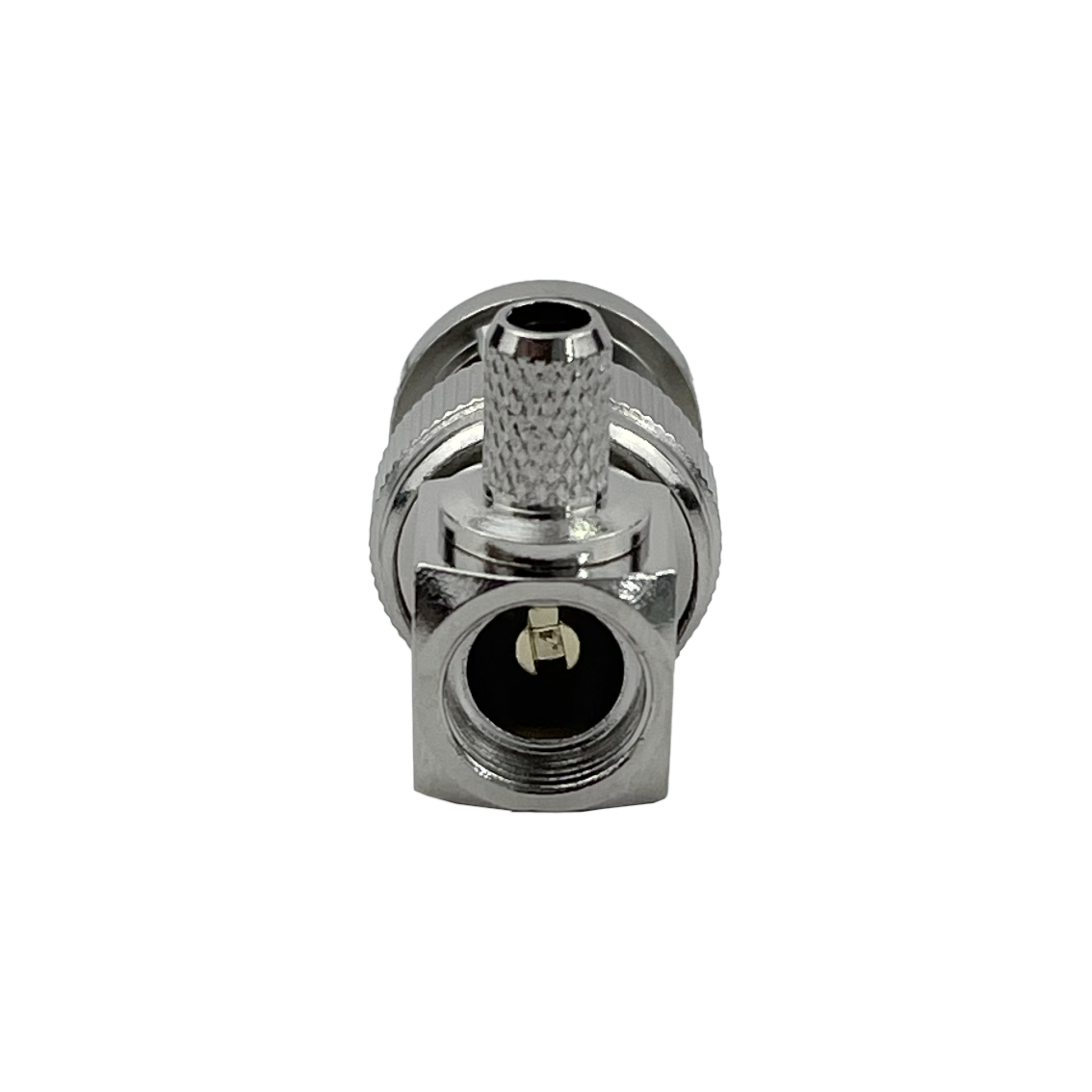 BNC-Macho 90-Grados LMR195 Conector Crimpeable RG58 RG142 - Imagen 4