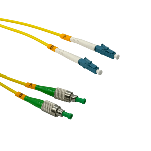 5mt FC/APC-LC/UPC MonoModo SM Duplex Jumper Cable Fibra 9/125um 3mm