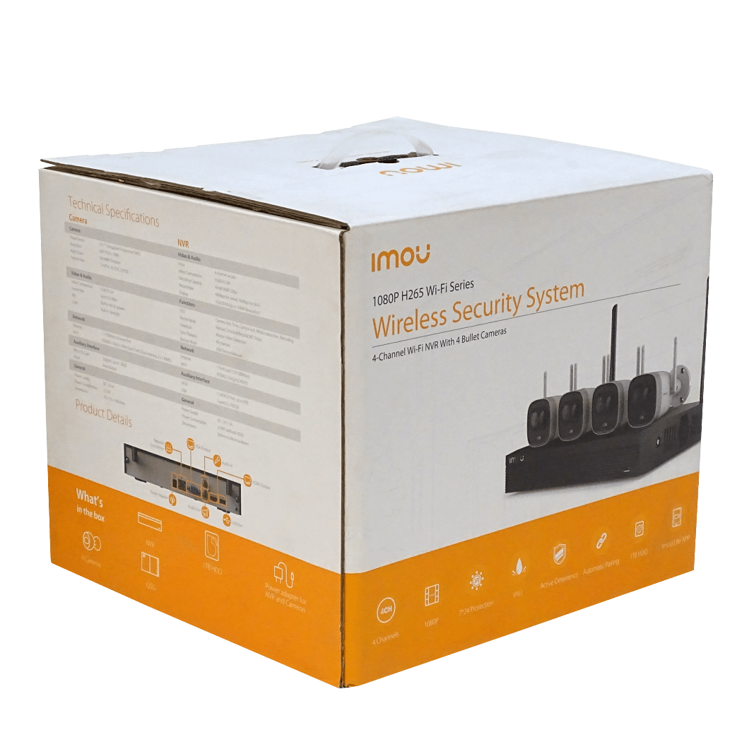 IMOU Kit NVR + 4 Camaras bullet Wifi 2.4GHz 2MP IP67 inc-1Tb - Imagen 3