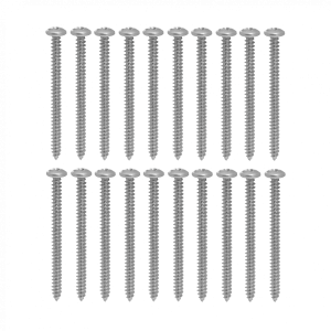 20-unids. 8 x 2 Largo-51mm Plata Cruz Tornillos Roscalata Punta