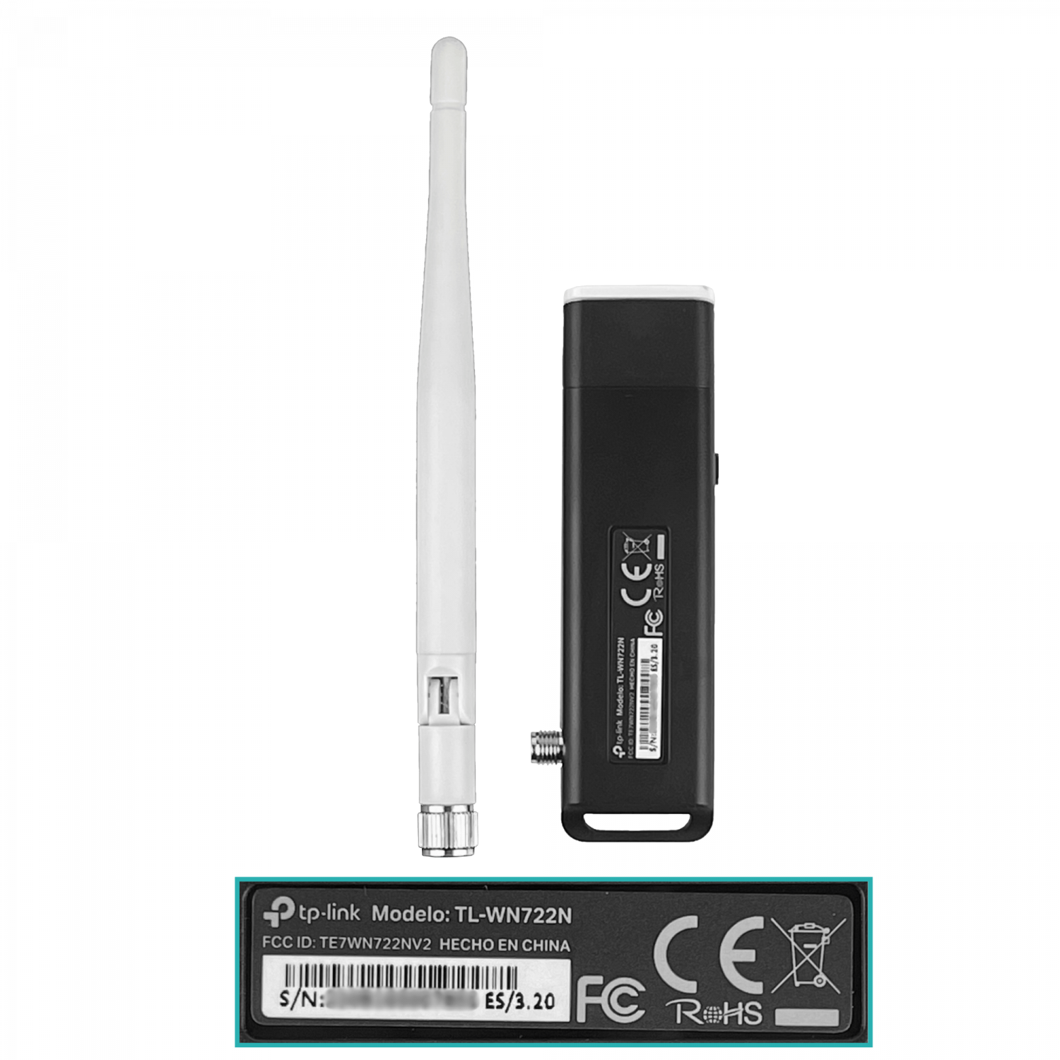 TP-LINK USB sin-Cable WiFi 1-RPSMA-4dBi 2,4GHz 150mbps 20dBm 100mW - Imagen 6
