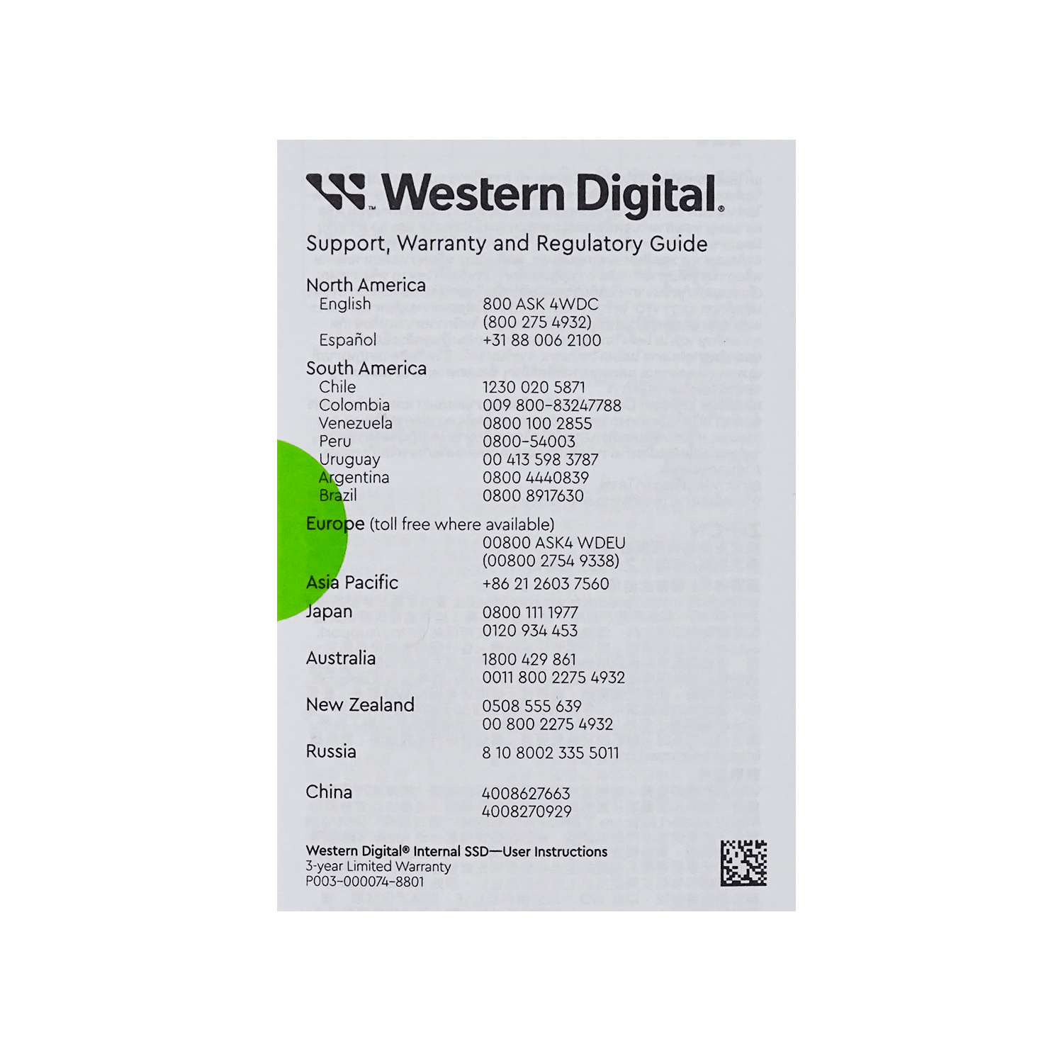 WESTERNDIGITAL 1TB 545/520mb/s Sata3 2,5 7mm SSD Solido WDS100T3G0A - Imagen 3