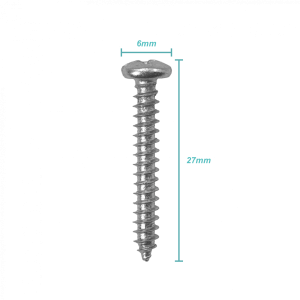 100-Unids. Tornillo Roscalata 6 X 1-pulgadas Zinc 617332001