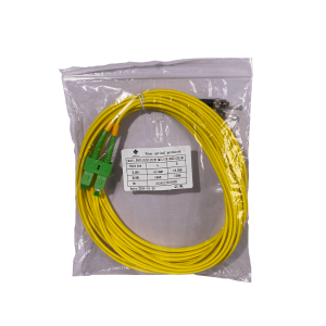 5mt SC/APC-ST/UPC MonoModo SM Duplex Jumper Cable Fibra 9/125um 3mm