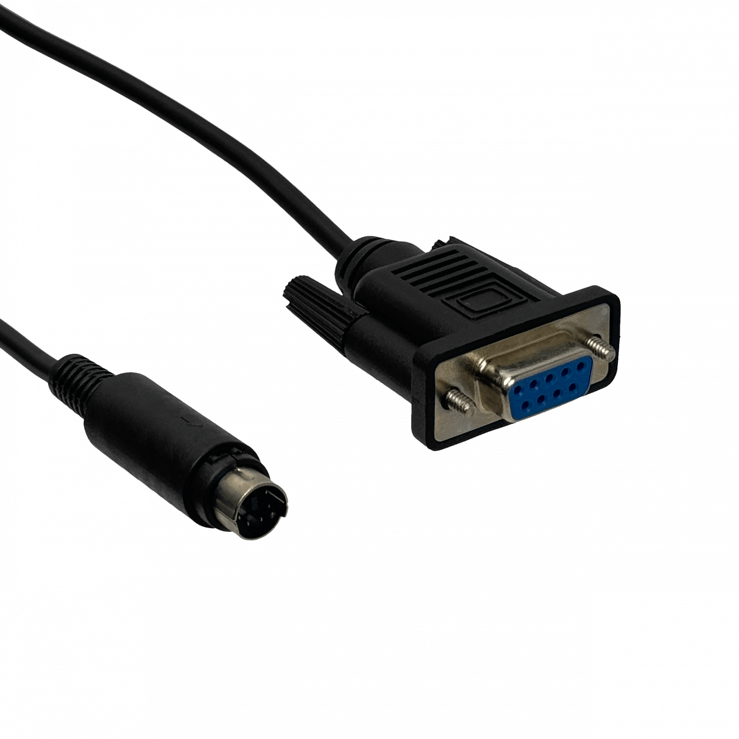Cable 1,8mt DIN-Macho(PS2) DB9-Hembra(DE-09) p/ RS232 Melsec PLC 180cm - Imagen 4