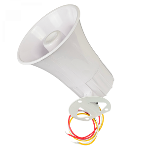 Sirena Blanca 20W 12VDC 115dB doble tono exterior 20 watt 12 volt