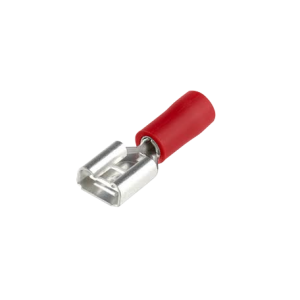 6,35x0,8mm 100u Rojo Hembra Semi-Aislado Faston 0,5-1,5mm2 FDD1.25-250
