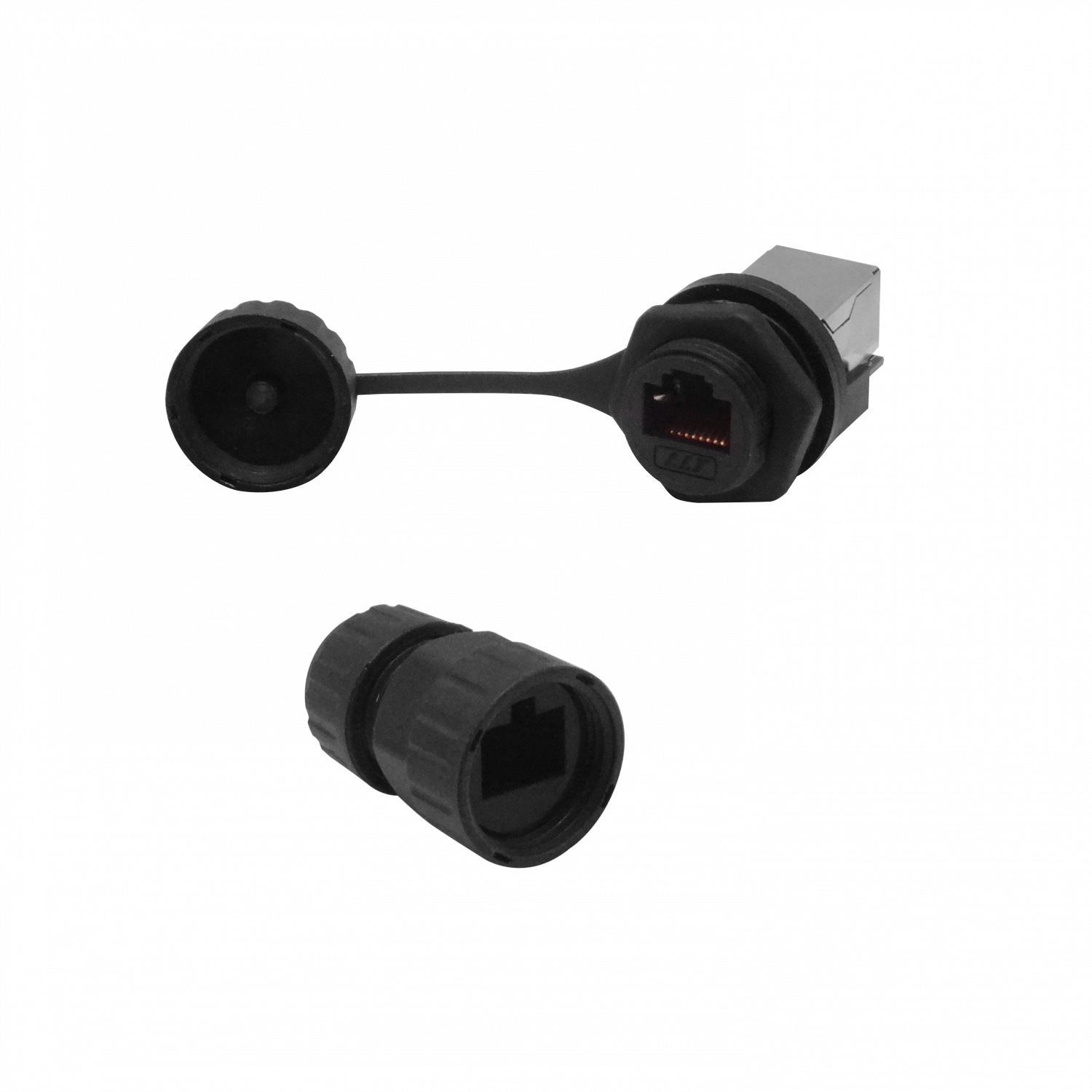Copla y Cabeza RJ45 STP FTP Exterior M20 IP67 p/Caja Hembra-Hembra - Imagen 3