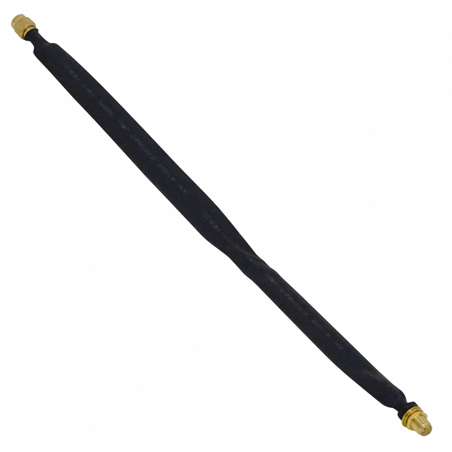 25cm Plano RPSMA-H RPSMA-M Ventana Puerta Cable Coaxial 0-6GHz Negro