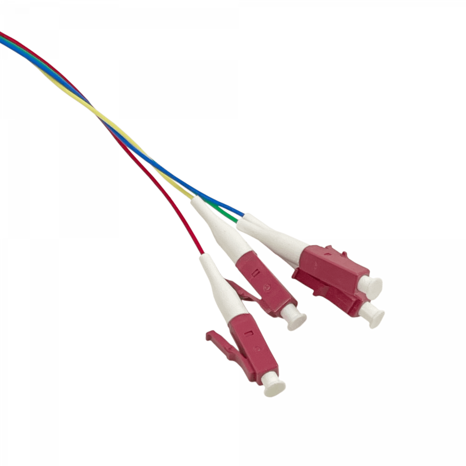 LC/UPC OM4 Multimodo 1,5mt 4-Unidades Pigtail 50/125um 0,9mm 150cm
