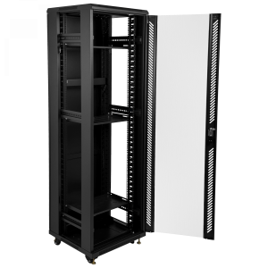 LINKMADE Desarmado 42U Vidrio 600mm 60cm-Fondo Rack Turbina Bandeja