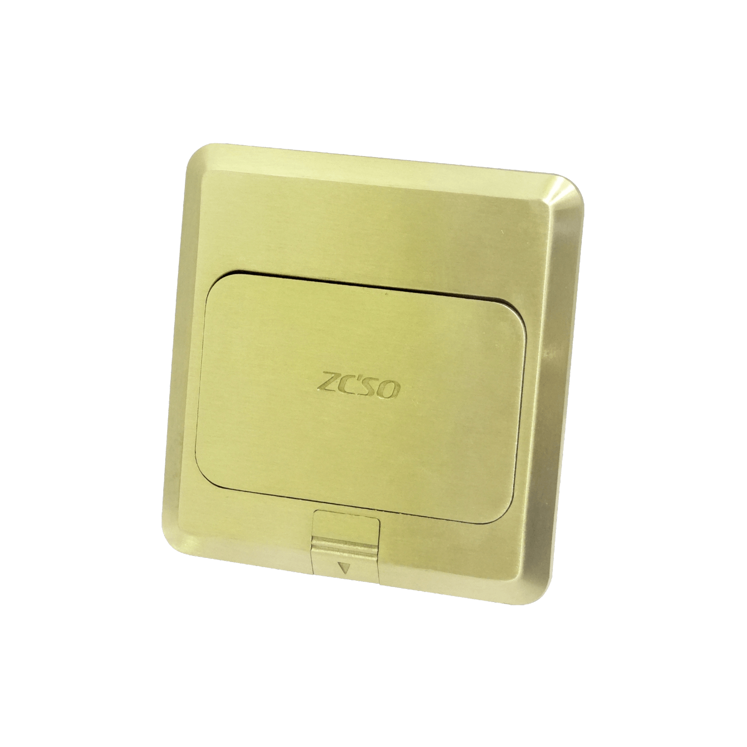 RJ45 3-RCA VGA-r Caja a Piso Abatible Metal 103x99x55mm Tapa-118x120mm - Imagen 6