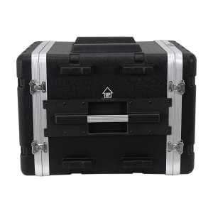 8U/42cm Fondo-42cm Rack Portatil Plastico 2-tapas para Exterior Negro