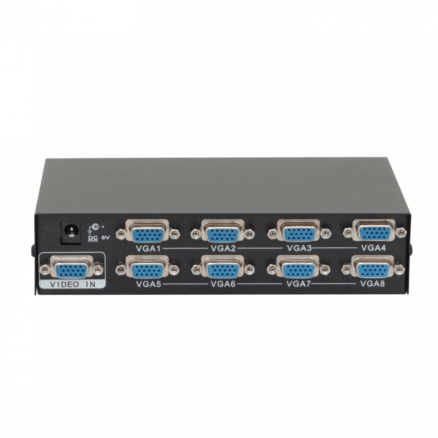 VGA-2008 Video Splitter 8-VGA-H 1-VGA-M 1920x1440 200MHz inc-5V/1A