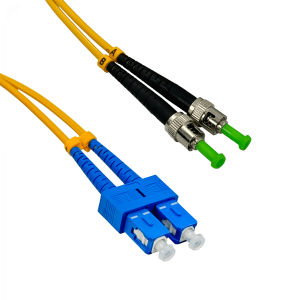 2mt SC/UPC-ST/APC MonoModo SM Duplex Jumper Cable Fibra 3.0mm 9/125um