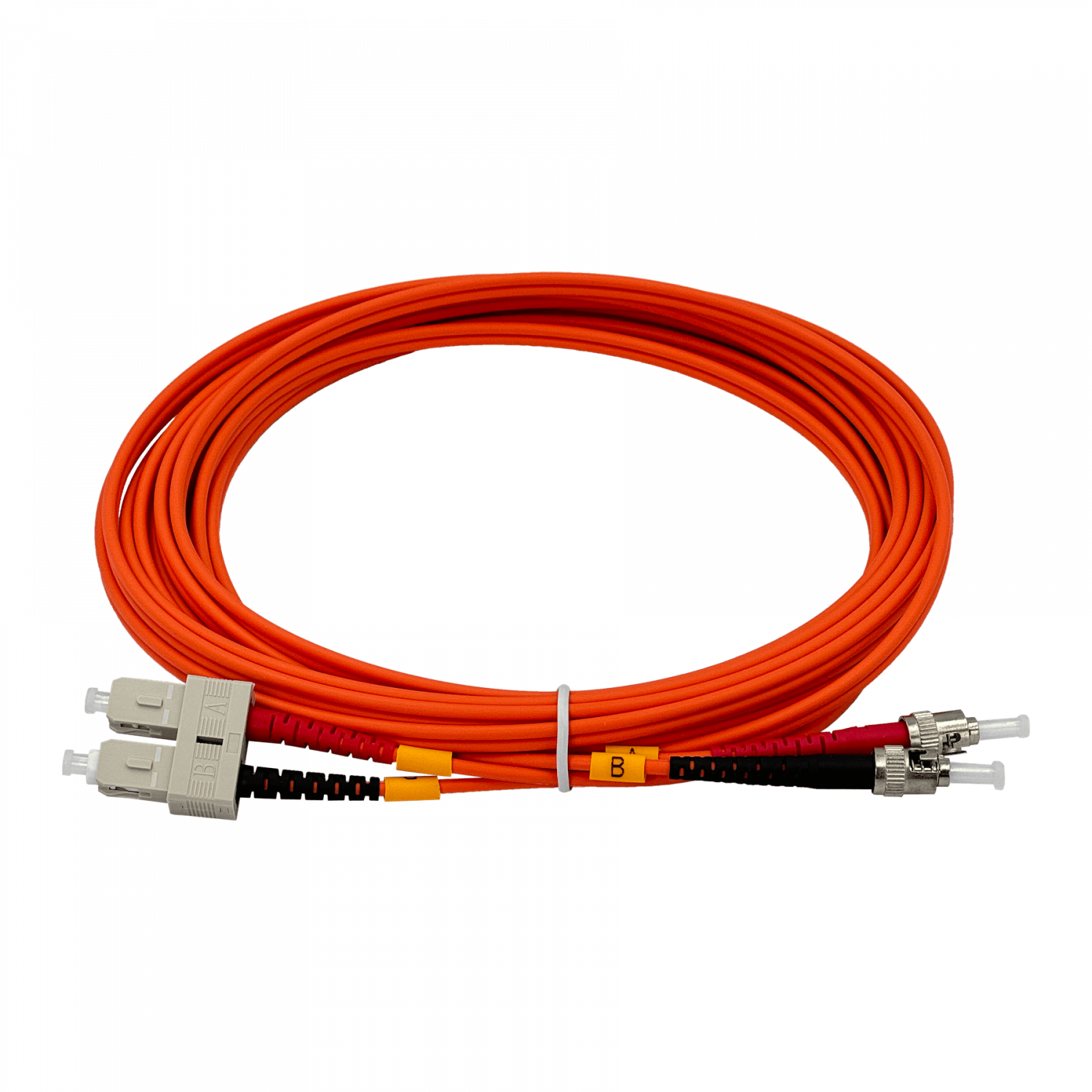 5mt ST-SC OM1 MultiModo MM Duplex Jumper Fibra 62.5/125um LSZH