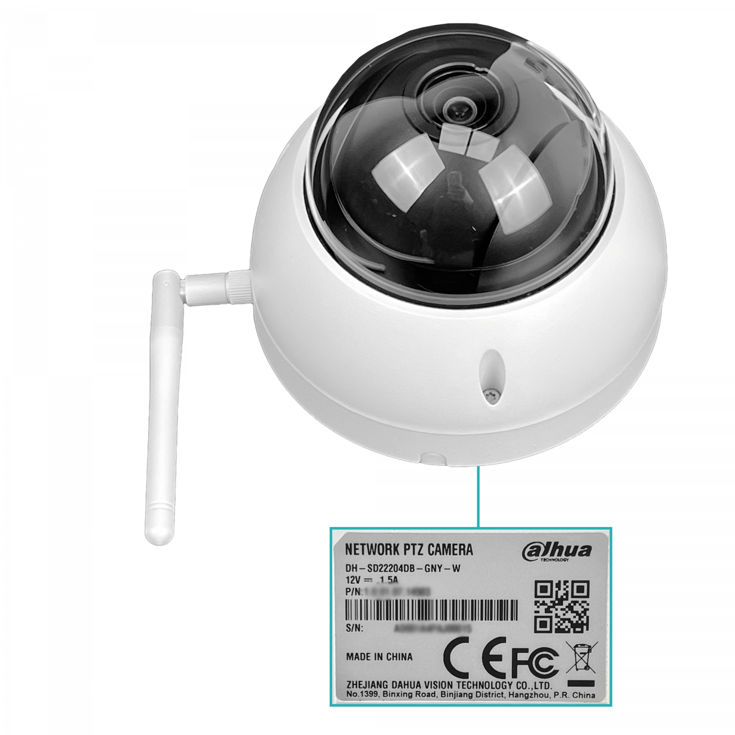 DAHUA PTZ 2MP WiFi 2,8-12mm IK10 IP66 PoE 4xZoomOpt WizSense SD22204DB - Imagen 5