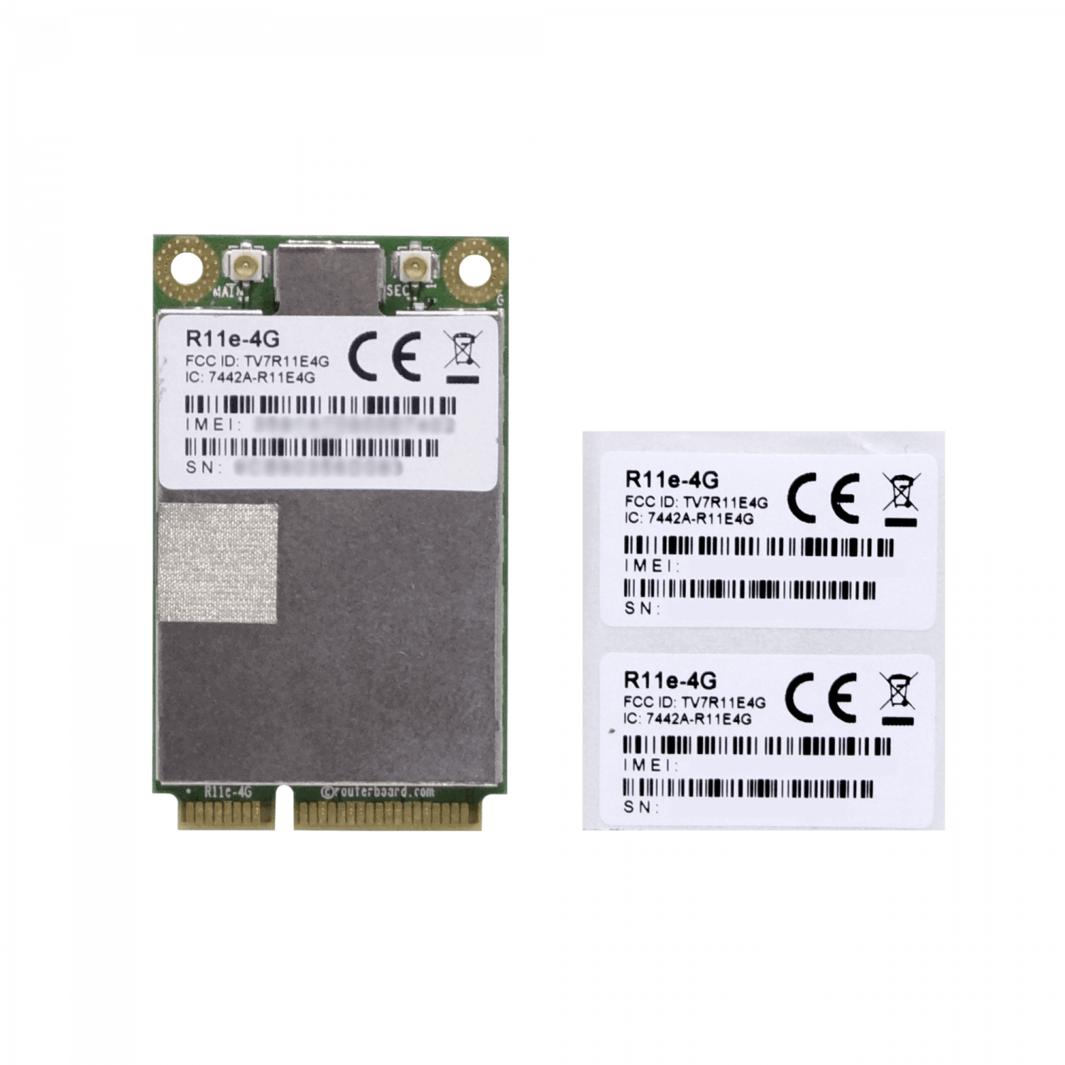 MIKROTIK 2-u.FL LTE Cat4 1800 2600 800 450 2500 3500 3700MHz miniPCIe - Imagen 4
