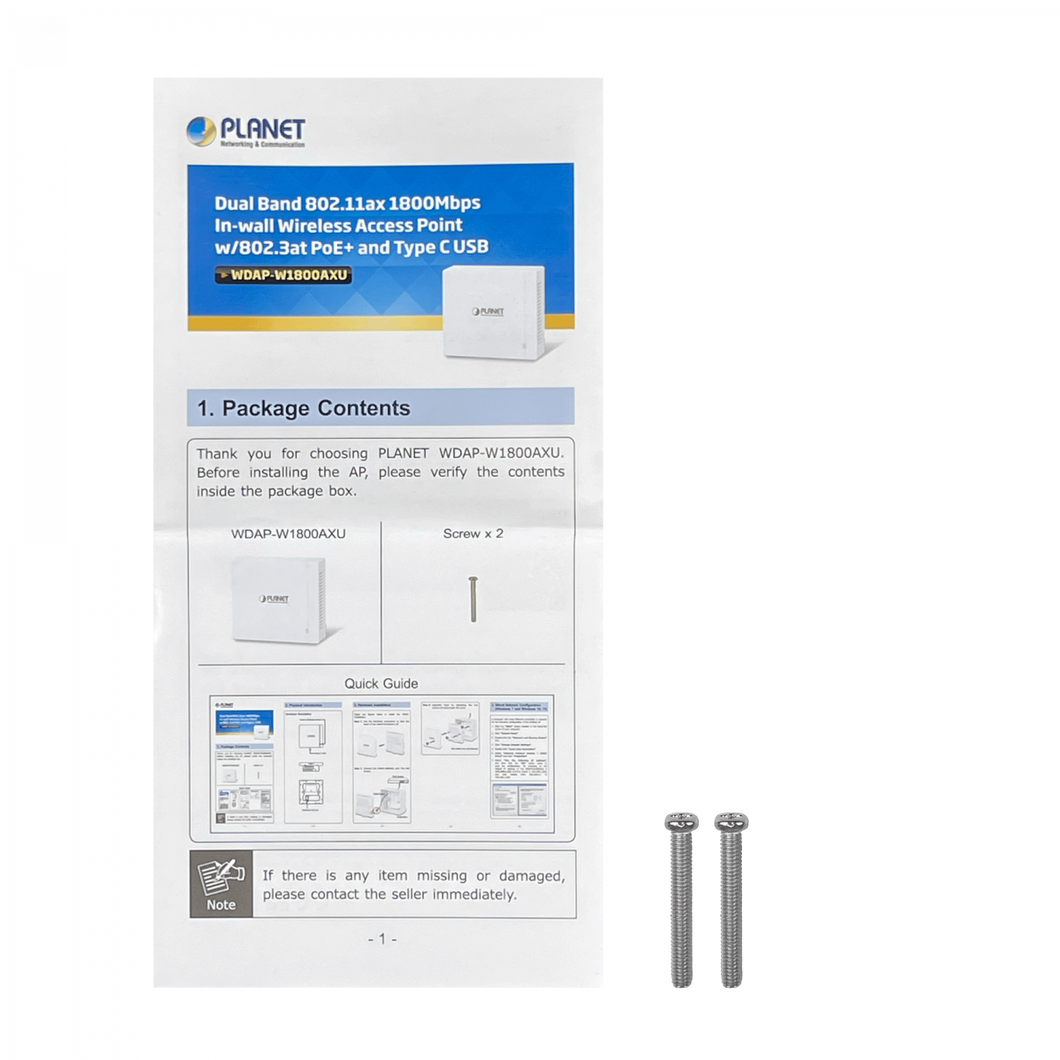 PLANET 1800AX 1-1000 2,4/5GHz 600/1200mbps USB-C 1800AX AP WIFI6 Muro - Imagen 5