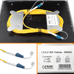 5km 9/125 LC-LC/UPC G652 Monomodo SM SX 5000mt Bobina Lanzamiento