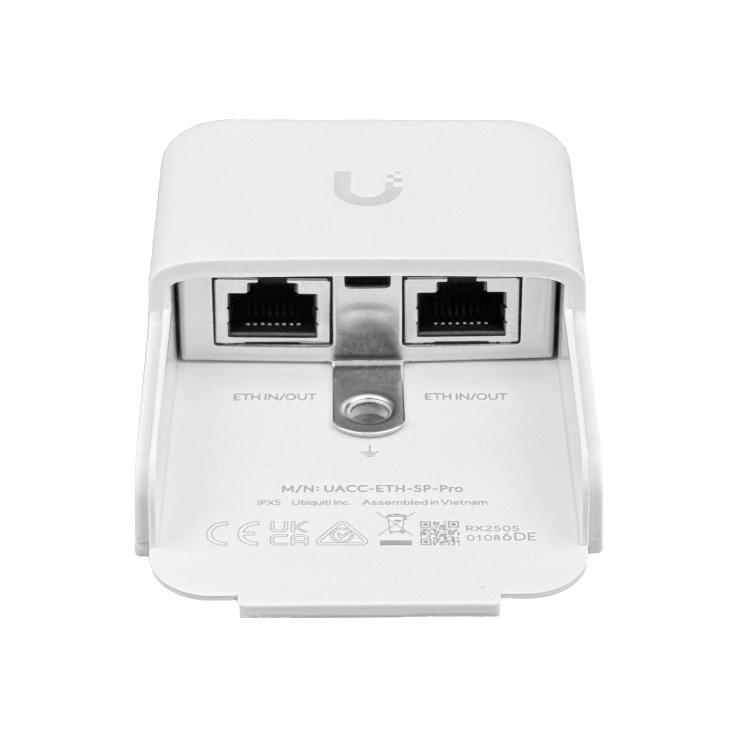 UBIQUITI Exterior 20kA Protector Sobretension 2-RJ45 10Gbps PoE++ - Imagen 2