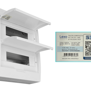 LEXO Tablero Sobreponer LSZH 24 Modulos Riel Din IP41 IK08 5399124